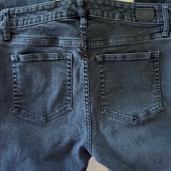 Lauren Ralph Lauren Indigo Black Denim Pants Size 6 - Picture 3 of 9